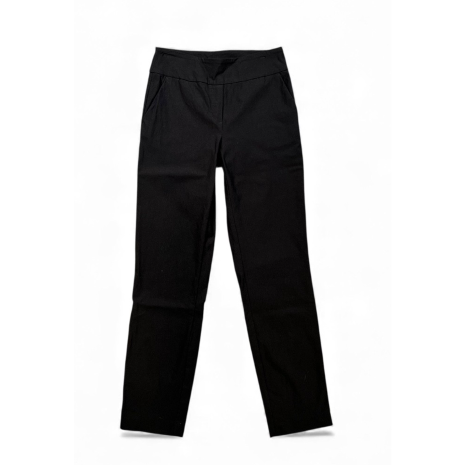 Sc & Co Pants Womens S Small Black Flat Front Pull On Tummy Control Trousers